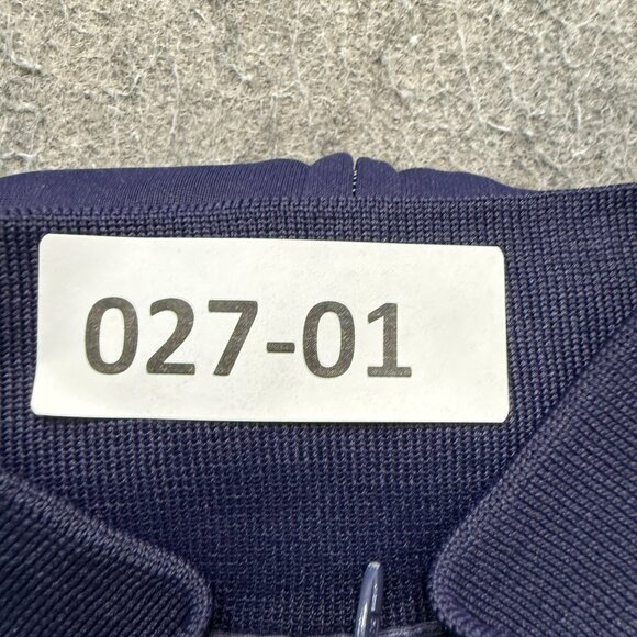 Polo Ralph Lauren Track Jacket Men L Blue White Red Knit Interlock VTG Full Zip - Picture 14 of 14